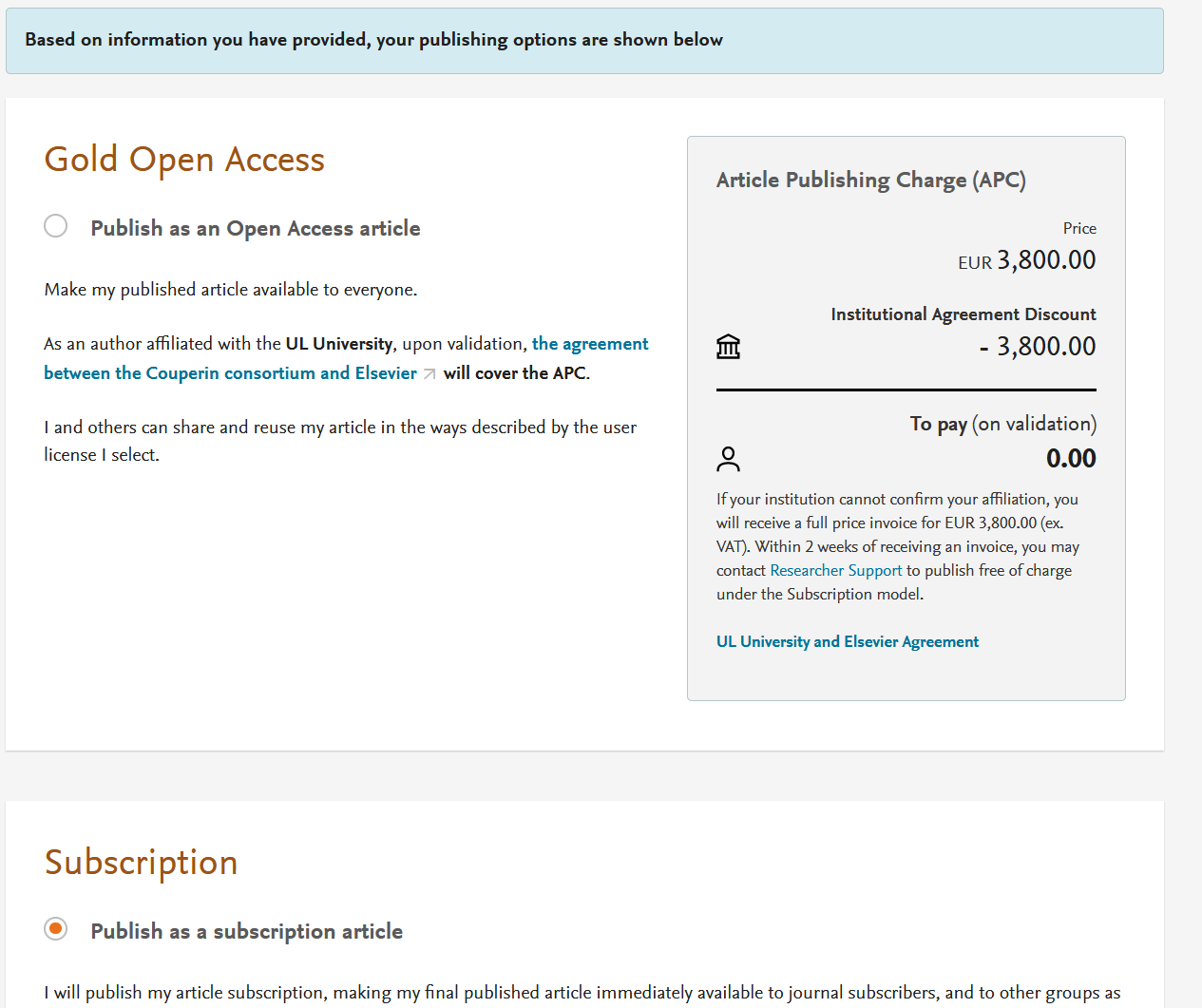 capture d'écran de la plateforme Elsevier